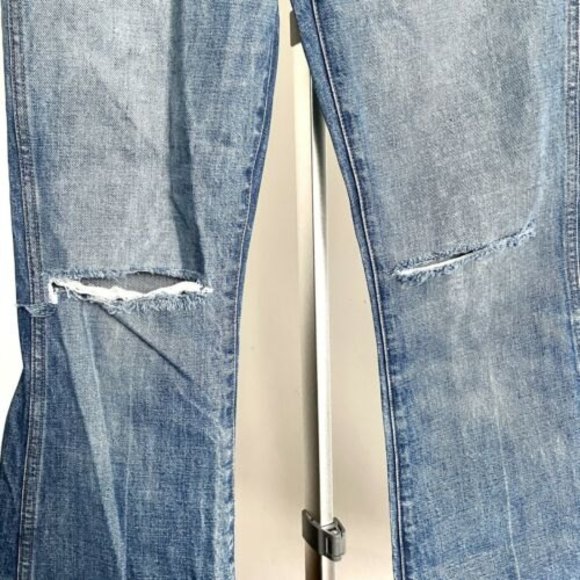 Madewell Women’s High-rise Rigid Flare Distressed Ripped Jeans 25 - Picture 6 of 12